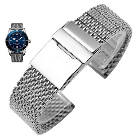 breitling 806 mesh bracelet for sale|Breitling watch replacement parts.